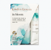 Linden Leaves In Bloom Hand Cream & Cleansing Bar Set Aqua Lily