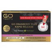 GO Healthy Go Cranberry plus Rapid Release 10 caps