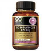 GO Healthy Go D-Mannose 1200mg 60 Capsules