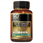 Go Healthy Go De-Congest Triple Strength 60 Capsules  