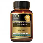 GO Healthy Go Vitamin D 1000IU Plus Vit C and Zinc 60 Capsules