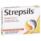 Strepsils Lozenges Orange 16 Pack