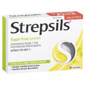 Strepsils Sugar Free Lemon Lozenges 36 Pack