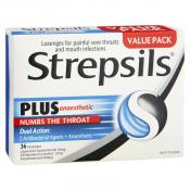 Strepsils Anaesthetic Plus Lozenges 36 Pack 