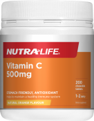 Nutra-Life Vitamin C 500mg Chewable 200 Tablets