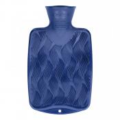 Fashy Hot Water Bottle 3D Wave Single Ribbed Blue 0.8ml