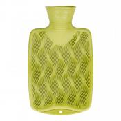 Fashy Hot Water Bottle 3D Wave Single Ribbed Lime Green 0.8ml