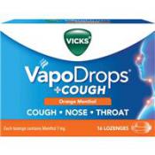 Vicks Vapodrops + Cough Orange 16 Pack