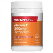 Nutra-Life One A Day Vitamin C 1200mg 120 Chewable Tablets