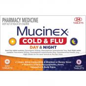 Mucinex Cold and Flu Day and Night 24 Tablets