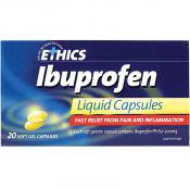 Ethics Ibuprofen Liquid Capsules 20 Pack