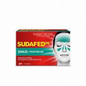 Sudafed PE Sinus Plus Pain Relief 20 Tablets