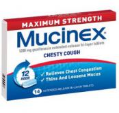 Mucinex Maximum Strength 1200mg 14 pack