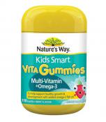 Nature's Way Kids Gummies Omega 3 Plus Multivitamin 100 Gummies 
