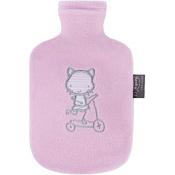 Fashy Hot Water Bottle Child’s Fleece Pink 0.8 Litre