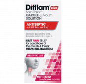 Difflam Plus Sore Throat Gargle & Mouth Solution Antiseptic + Anti-inflammatory 200ml