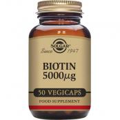 Solgar Biotin 5000mcg 50 Capsules